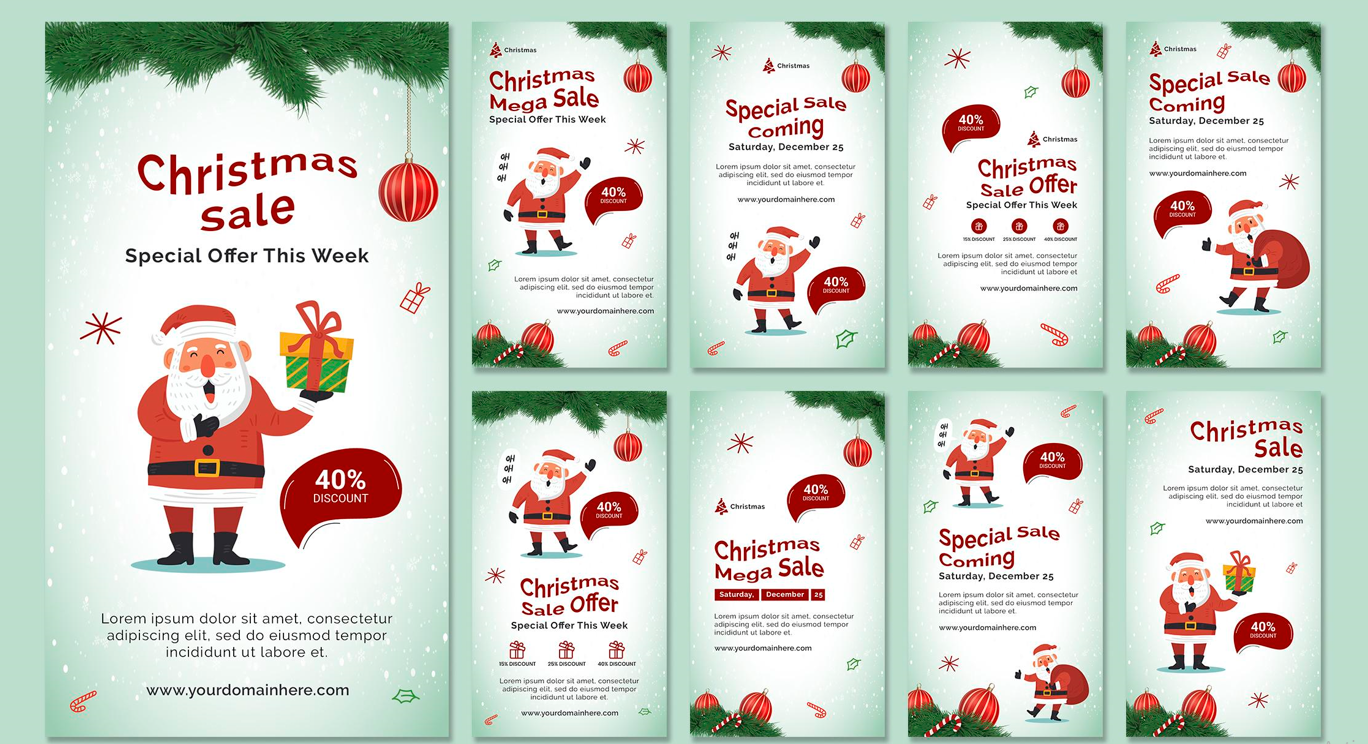 Mẫu thiết kế Merry Christmas đẹp