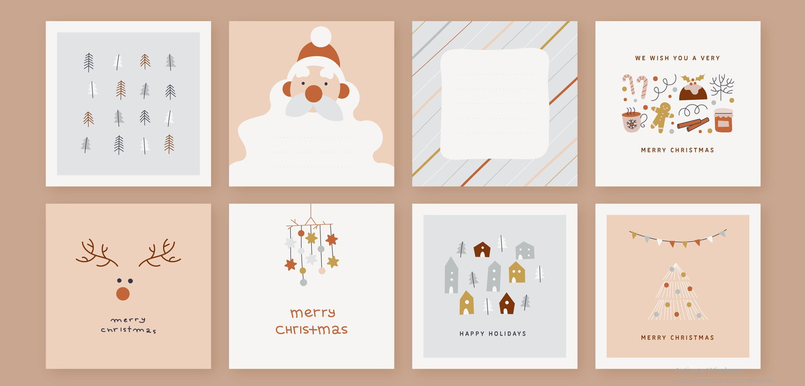 Mẫu thiết kế Christmas Card: Thổi làn gió an và hạnh phúc của mùa Thánh lễ (12)