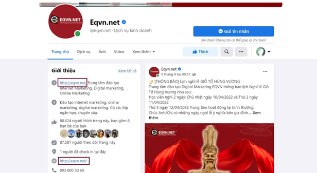 Backlink mạng xã hội