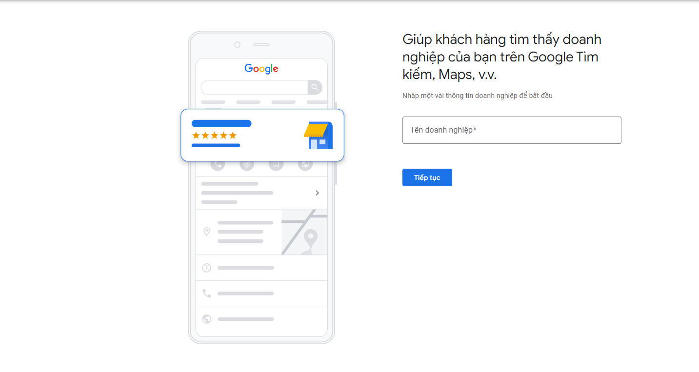 Đăng nhập Google My Business