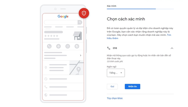 Xác minh thông tin liên hệ